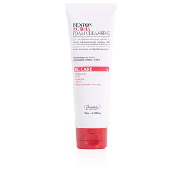 Benton AC BHA Foam Cleansing - Limpiador Facial Espuma para Acné con Ácido Salicílico (BHA), Centella Asiática, Té Verde y Aloe Vera - Piel Sensible - 120 g