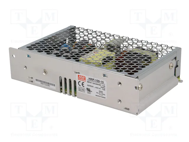 MEAN WELL HRP-100-15 Fuente de alimentación de 105W, 15V DC, 7A