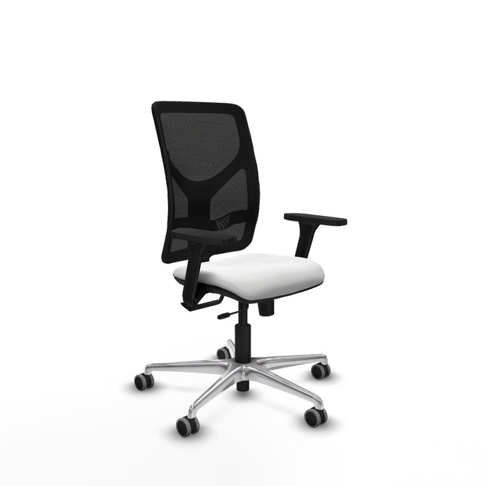 PIQUERAS Y CRESPO Silla de oficina Motilla con mecanismo Sincro/Traslack, Blanco y Negro PIQUERAS Y CRESPO Silla de oficina Motilla con mecanismo Sincro/Traslack, Blanco y Negro