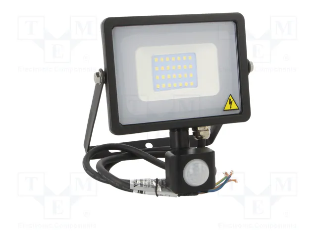 V-TAC Foco LED 20W con Sensor de Movimiento Blanco Frío