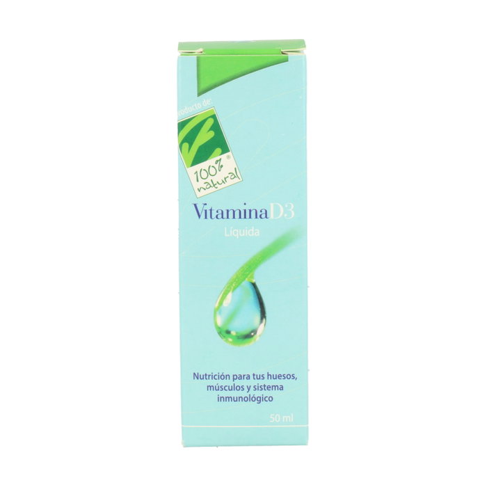 100% Natural Vitamina D3 Líquida 50 ml 100% Natural Vitamina D3 Líquida 50 ml