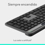 Logitech Signature Slim Solar+ K980 Teclado Solar Inalámbrico Bluetooth Grafito Español