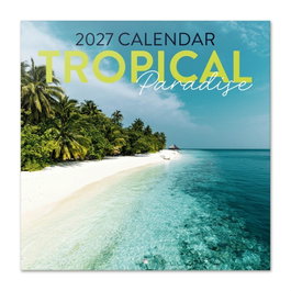 ERIK Calendario de pared 2027 paraiso tropical 30x30cm