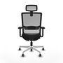 PIQUERAS Y CRESPO Silla de oficina Haches con mecanismo Sincro/Traslack Negro y Gris