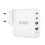 Phoenix technologies Cargador 100 W Gan USB Tipo C para Laptops, Tablets y Dispositivos Varios, 2 USB-C y 2 USB-A