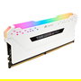 Corsair CMW32GX4M2A2666C16W Kit Memoria Vengeance RGB Pro DDR4 32GB (2x16GB) 2666MHz CL16 DIMM con disipador térmico