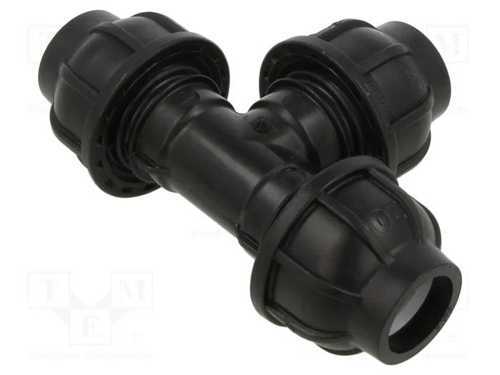 GEBO Conector de Apriete en Forma de T de Polipropileno para Tuberías PE