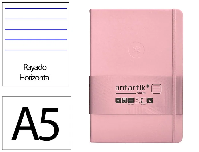 Antartik Cuaderno Antartik Notes Tapa Dura Rosa Pastel A5 Antartik Cuaderno Antartik Notes Tapa Dura Rosa Pastel A5