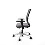 PIQUERAS Y CRESPO Silla de oficina Haches Gris con mecanismo Sincro/Traslack