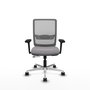 PIQUERAS Y CRESPO Silla de oficina Haches Gris con mecanismo Sincro/Traslack