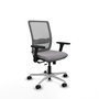 PIQUERAS Y CRESPO Silla de oficina Haches Gris con mecanismo Sincro/Traslack