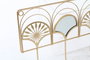 DKD Home Decor Perchero de Pared Metal Abanico Dorado