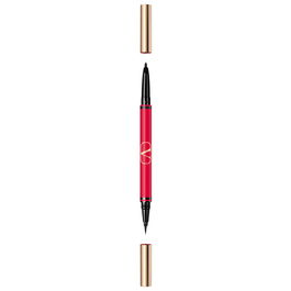 Twin Liner, Doble extremo, Delineador en gel en lápiz, 02, Negro & Rosso, 8 g