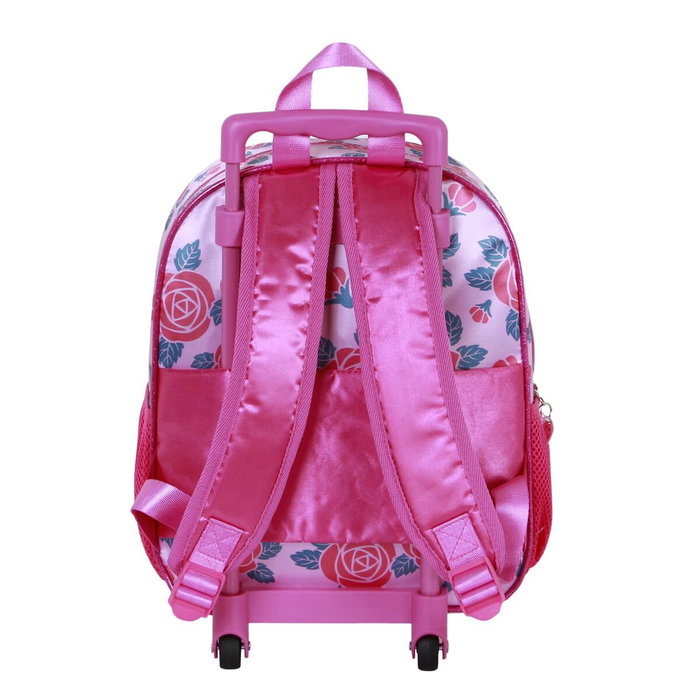 Karactermania Mochila 3D con Ruedas Pequeña Princesas Disney Flowers Rosa Karactermania Mochila 3D con Ruedas Pequeña Princesas Disney Flowers Rosa