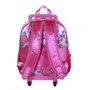Karactermania Mochila 3D con Ruedas Pequeña Princesas Disney Flowers Rosa
