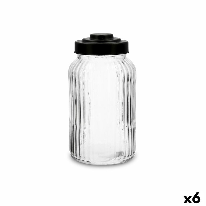 Quid Tarro Vidrio Maison 1,25 L (6 Unidades)