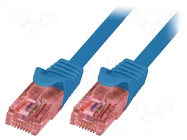 LOGILINK Patch Cord Cat 6 U/UTP azul de 2m