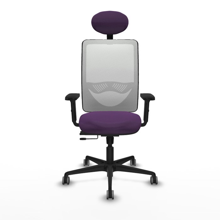 PIQUERAS Y CRESPO Silla de oficina Zulema con mecanismo Sincro/Traslack, Morado y Blanco PIQUERAS Y CRESPO Silla de oficina Zulema con mecanismo Sincro/Traslack, Morado y Blanco