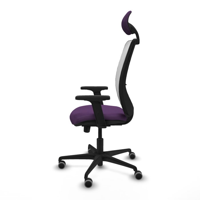 PIQUERAS Y CRESPO Silla de oficina Zulema con mecanismo Sincro/Traslack, Morado y Blanco PIQUERAS Y CRESPO Silla de oficina Zulema con mecanismo Sincro/Traslack, Morado y Blanco