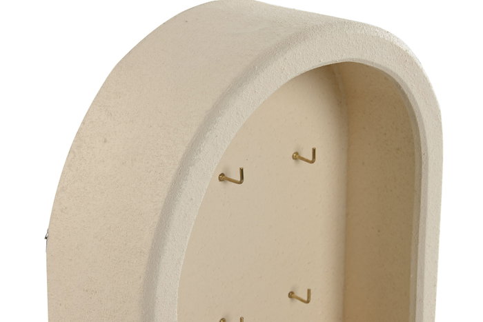 DKD Home Decor Guardallaves MDF Metal Arco Beige DKD Home Decor Guardallaves MDF Metal Arco Beige