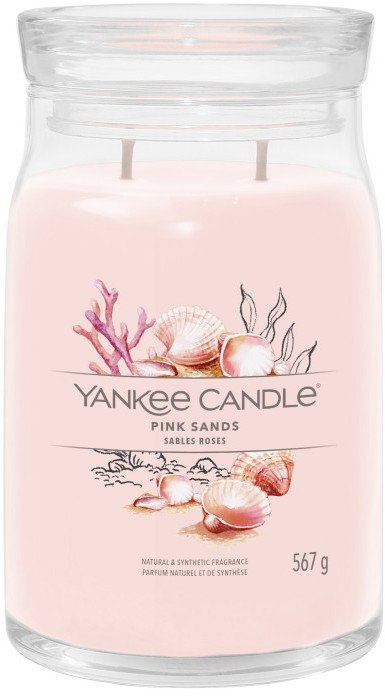 Yankee Original Candle Pink Sands Candle 567g - Large Signature Jar Yankee Original Candle Pink Sands Candle 567g - Large Signature Jar