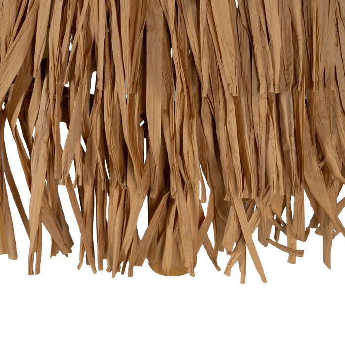 Lámpara Mesa Fibra Natural Iluminación 26 X 26 X 39 cm