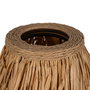 Lámpara Mesa Fibra Natural Iluminación 26 X 26 X 39 cm