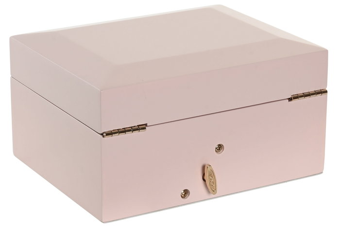 DKD Home Decor Joyero Romantico Rosa 14 x 9.5 x 18 cm