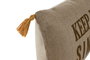 DKD Home Decor Pack de 2 Cojines de Algodón Impresos Natural 50x8x30 cm