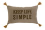 DKD Home Decor Pack de 2 Cojines de Algodón Impresos Natural 50x8x30 cm