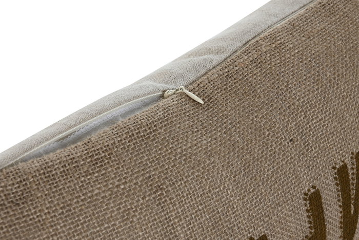 DKD Home Decor Pack de 2 Cojines de Algodón Impresos Natural 50x8x30 cm