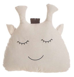 Creaciones Llopis Cojín Parachoques Jirafa Vichy para Cuna 35 x 34 cm