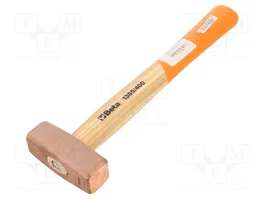 BETA Martillo de cobre con mango de madera de 260mm