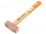 BETA Martillo de cobre con mango de madera de 260mm