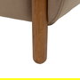 Sillón Taupe Tejido-Madera Salón 87 X 80 X 81 cm