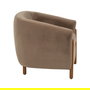 Sillón Taupe Tejido-Madera Salón 87 X 80 X 81 cm