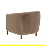 Sillón Taupe Tejido-Madera Salón 87 X 80 X 81 cm