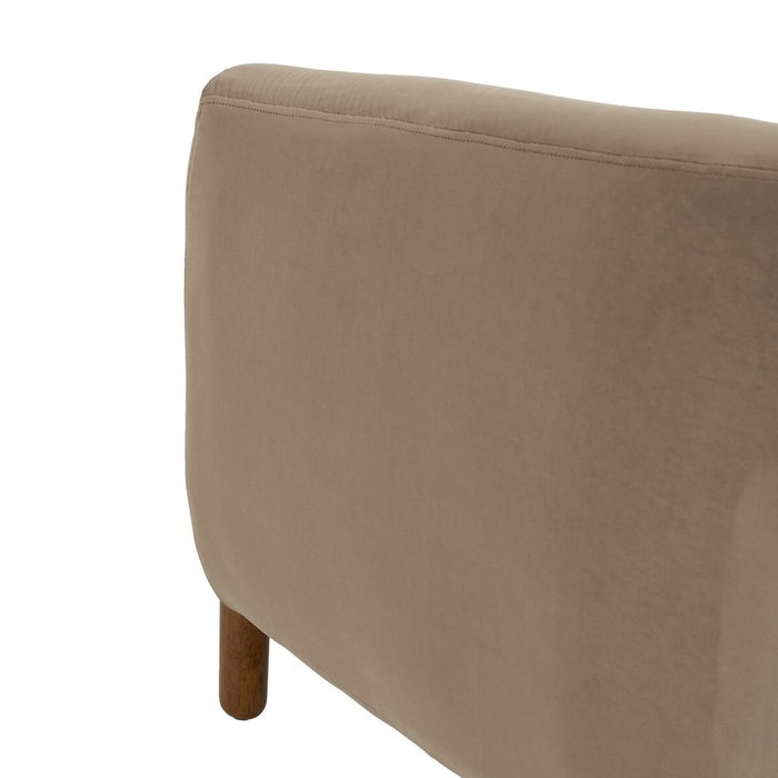 Ixia Sillón Taupe de Tejido y Madera