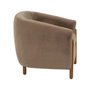 Ixia Sillón Taupe de Tejido y Madera