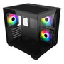 FSP S140-BA Carcasa Mini Tower SFF Negro con Vidrio Templado