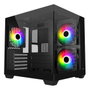 FSP S140-BA Carcasa Mini Tower SFF Negro con Vidrio Templado