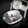 Medisana FS 300 Baño de Pies Blanco - Spa Masaje y Vibración Relajante, Mantiene Agua Caliente