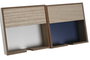 DKD Home Decor Servilletero Stella Maris MDF y Metal Surtido de 2 piezas
