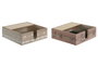 DKD Home Decor Servilletero Stella Maris MDF y Metal Surtido de 2 piezas