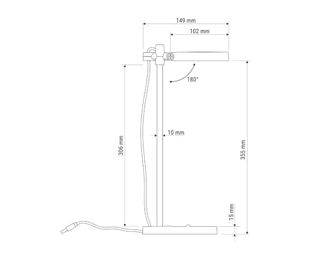 Maul Kit Lámpara de escritorio táctil LED con 3 niveles de intensidad Maul Kit Lámpara de escritorio táctil LED con 3 niveles de intensidad