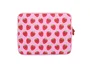 Wondee Funda para portátil 12" con divertido estampado de fresa, protección acolchada