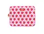 Wondee Funda para portátil 12" con divertido estampado de fresa, protección acolchada