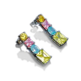 Chiara Ferragni Pendientes Princess Rainbow Large Hoop Multicolor