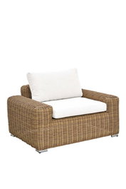 DKD Home Decor Sillón Terraza Y Jardin Marron Claro Beige 87 x 63 x 111 cm