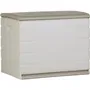 Plastiken Caja Fuerte 260L Interior/Exterior con Ruedas y Candado, Beige